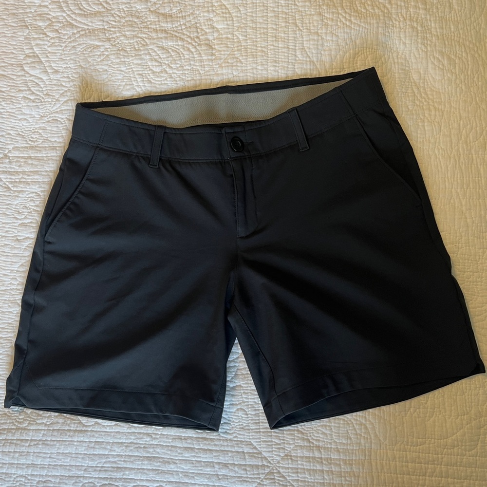 UEC Under Armour Women's Black Fitted Golf Shorts